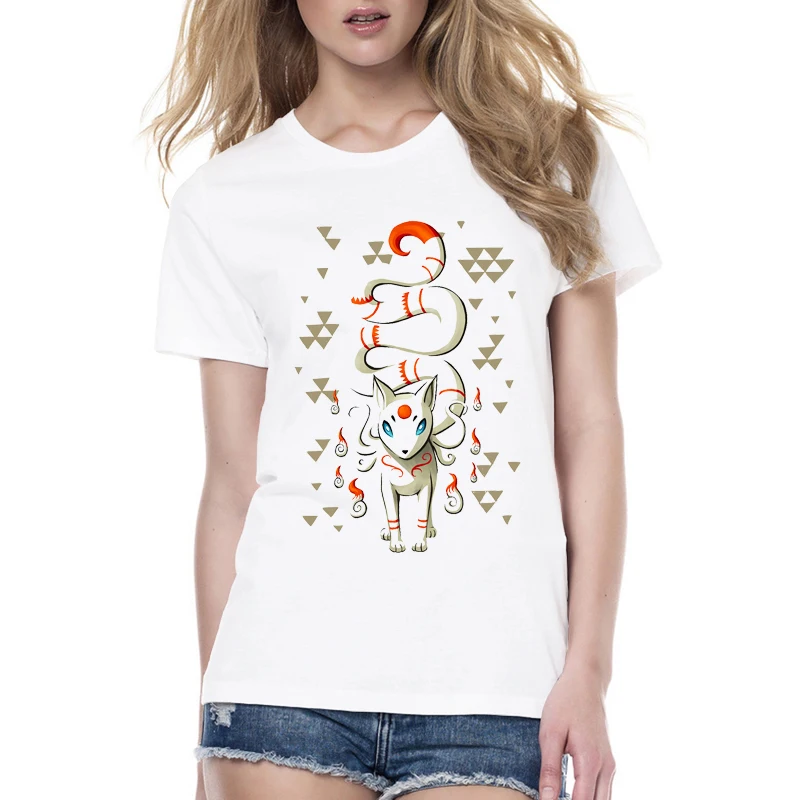 Long Tail Fox Ladies T-Shirt
