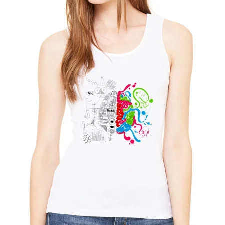 Brain Infographic Women's Tank Tops