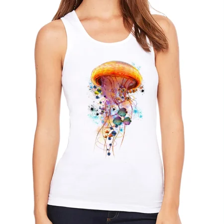 Women's Tank Top Electric Jellyfish